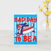 Slechte Dag Om Een Hotdog Te Zijn Grappige 4e Juli Kaart (Gele Bloem)