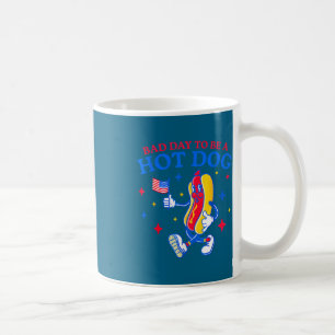 Slechte dag om een hotdog te zijn, grappige bbq ba koffiemok