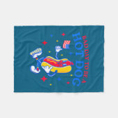 Slechte dag om een hotdog te zijn, grappige bbq-gr fleece deken (Voorkant (Horizontaal))