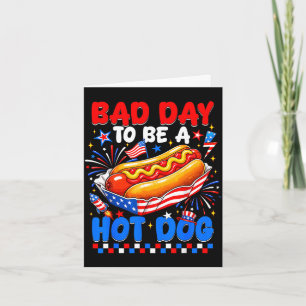 Slechte dag om een hotdog te zijn, grappige bbq-gr kaart