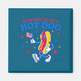 Slechte dag om een hotdog te zijn, grappige bbq-gr magneet