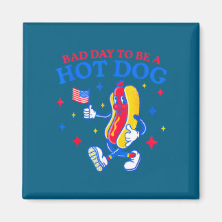 Slechte dag om een hotdog te zijn, grappige bbq-gr magneet