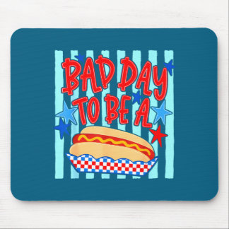 Slechte dag om een hotdog te zijn, grappige bbq-gr muismat
