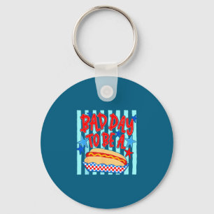 Slechte dag om een hotdog te zijn, grappige bbq-gr sleutelhanger