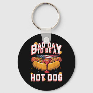 Slechte Dag Om Een Hotdog Te Zijn _ Grappige Patri Sleutelhanger
