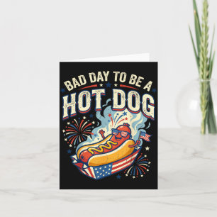 Slechte Dag Om Een Hotdog Te Zijn Grappige Zomer K Kaart