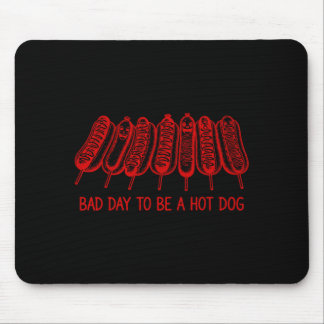 Slechte dag om een hotdog te zijn - hotdogliefhebb muismat