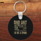 Slechte dag om een spikke grappige hertenjacht te  sleutelhanger (Voorkant)