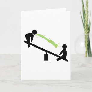 Slechte dag op speelplaats kaart