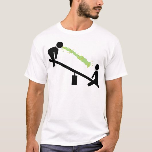 Slechte dag op speelplaats t-shirt (Voorkant)