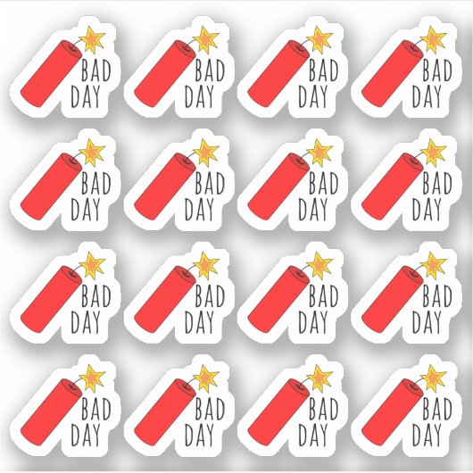 Slechte Dag Stemming Tracker Dynamite Bujo Planner Sticker (Voorkant)