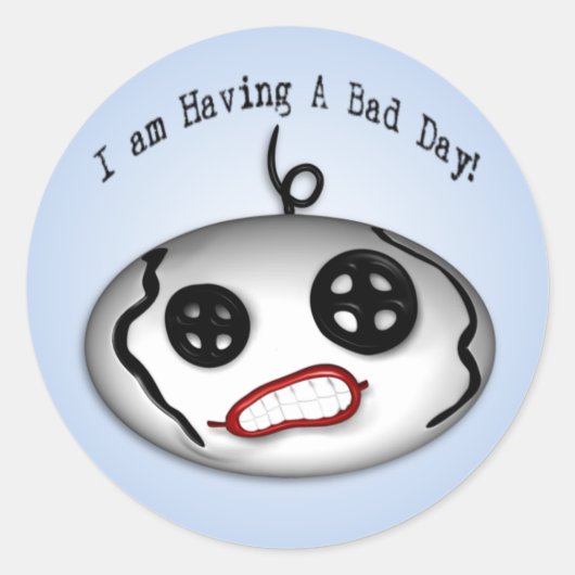 Slechte dag Sticker (Voorkant)