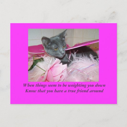 slechte dagkaart. briefkaart (Voorkant)