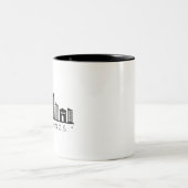 Slechte dingen gebeuren in Philadelphia: Skyline Tweekleurige Koffiemok (Center)