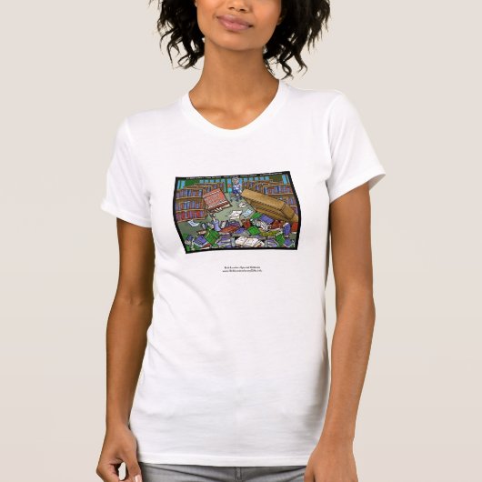 Slechte Dingen Gebeuren Met Goede Mensen Dames Gra T-shirt (Voorkant)