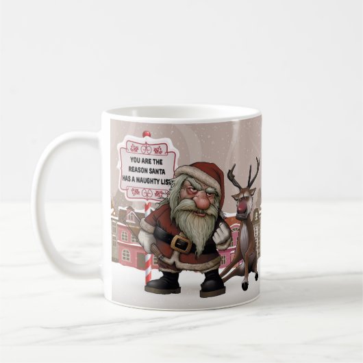 Slechte Drink Kerstman, Slechte kerstcadeauMok voo Koffiemok (Links)