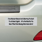 Slechte drivers bumpersticker (Op auto)