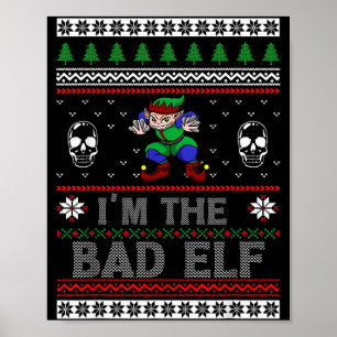 Slechte Elf Lelijke Kerst Voor Elfenliefhebber  Poster