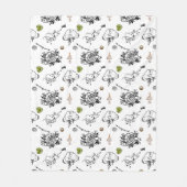 Slechte en Boo-jee Gothic Halloween Fleece Deken (Voorkant)