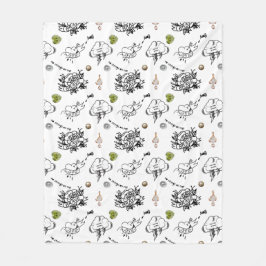 Slechte en Boo-jee Gothic Halloween Fleece Deken