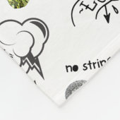 Slechte en Boo-jee Gothic Halloween Fleece Deken (Hoek)