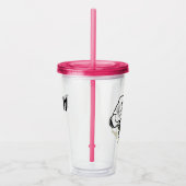 Slechte en Boo-jee reizen Acryl Drinkbeker (Rechts)