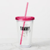 Slechte en Boo-jee reizen Acryl Drinkbeker (Achterkant)