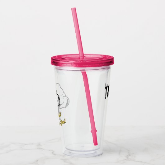 Slechte en Boo-jee reizen Acryl Drinkbeker (Links)