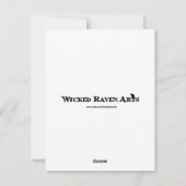 Slechte fee blanco wenskaart feestdagenkaart (Achterkant)