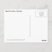 Slechte Gastein bovenherfsten Briefkaart (Achterkant)