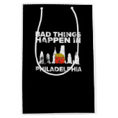 Slechte gebeurtenis Philadelphia Halloween Spooky  Medium Cadeauzakje (Voorkant)