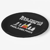 Slechte gebeurtenis Philadelphia Halloween Spooky Papieren Bordje (Gekanteld)