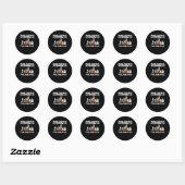 Slechte gebeurtenis Philadelphia Halloween Spooky Ronde Sticker (Vel)