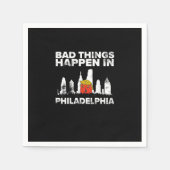 Slechte gebeurtenis Philadelphia Halloween Spooky  Servet (Voorkant)