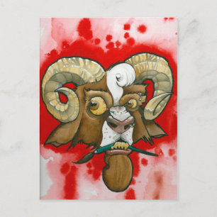 "Slechte geit!" Briefkaart