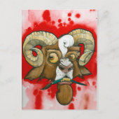 "Slechte geit!" Briefkaart (Voorkant)