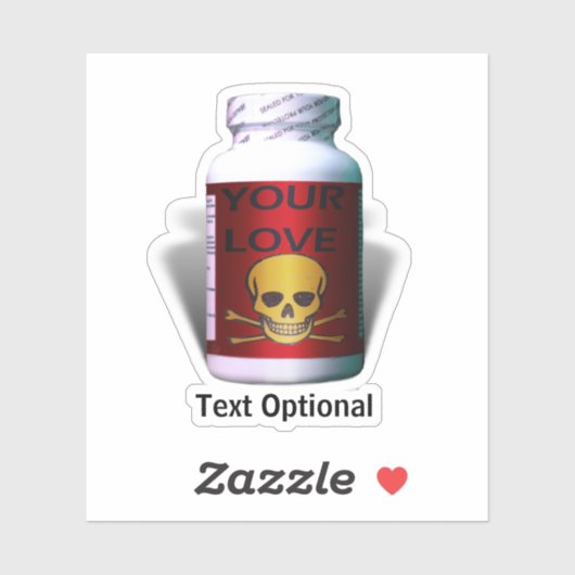 Slechte Geneeskunde Anti Valentijnsdag Sticker (Vel)