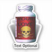 Slechte Geneeskunde Anti Valentijnsdag Sticker (Voorkant)