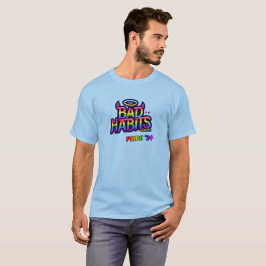 Slechte gewoonten Denver Pride 2024 T-shirt (Voorkant volledig)
