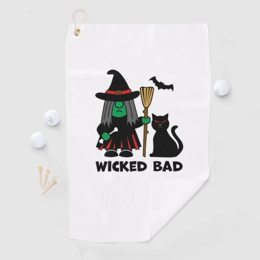 Slechte Gnome Witch Golfhanddoek (Insitu)