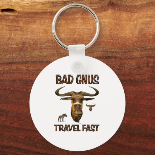 slechte gnus sleutelhanger (Voorkant)