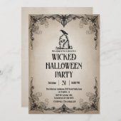  slechte goede tijd Halloween Party Kaart (Voorkant / Achterkant)