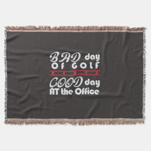 Slechte Golfer-dag Deken (Voorkant)
