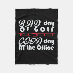 Slechte Golfer-dag Fleece Deken