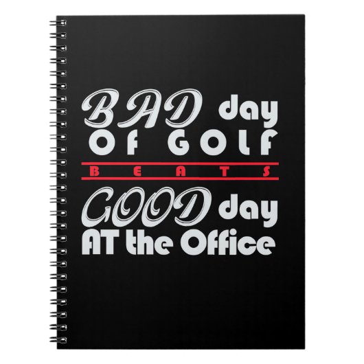 Slechte Golfer-dag Notitieboek (Voorkant)