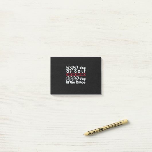 Slechte Golfer-dag Post-it® Notes (Op bureau)