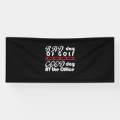 Slechte Golfer-dag Spandoek (Horizontaal)