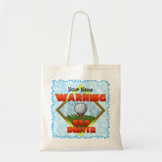 Slechte Golfer Golf Tote Bag (Voorkant)