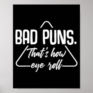 Slechte grappen Daarom rol ik met mijn ogen Funny  Poster