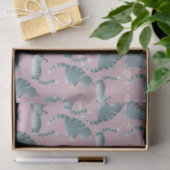 Slechte Grijze Tabby Katten Knocking Stuff Over Tissuepapier (Geschenk)